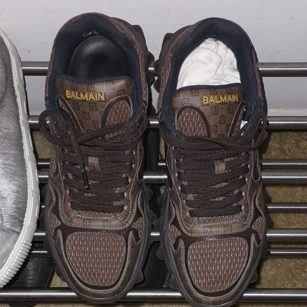 Balmain Sneakers and Cap